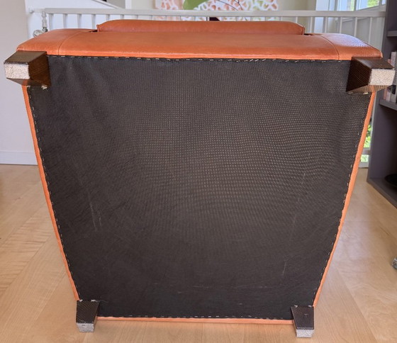 Image 1 of Cognac leren Bench fauteuil