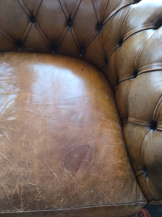 Chesterfield color cognac – Divani 3 posti, Leather, Metal (photo 5 of 7)