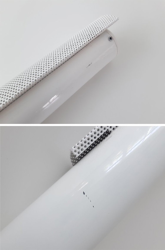 Image 1 of 1 de 2 apliques WOJA perforados de metal blanco de los años 80; ¡hay 2 disponibles!