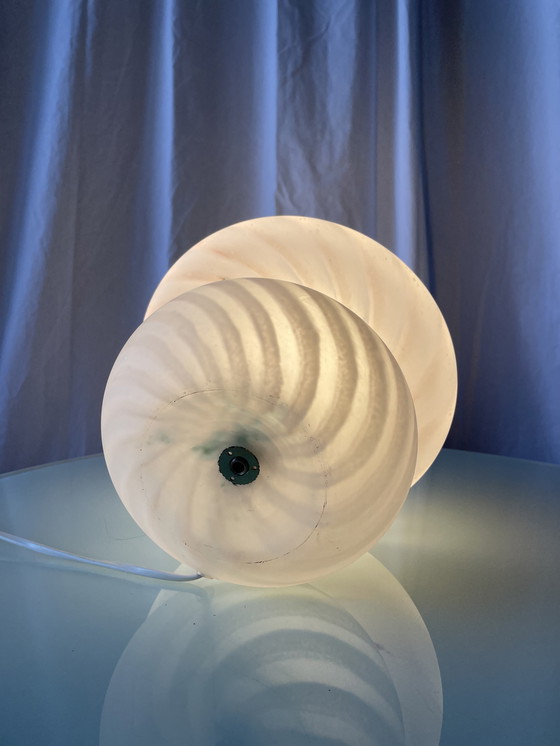 Image 1 of Lampe champignon Murano swirl 1970