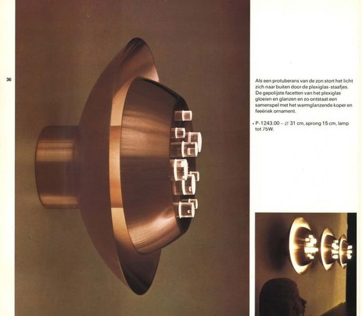 Raak wandlamp of plafonniere P-1243