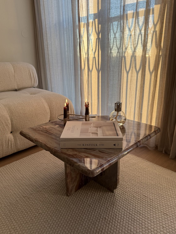 Image 1 of Table basse vintage en marbre, Italie 1970