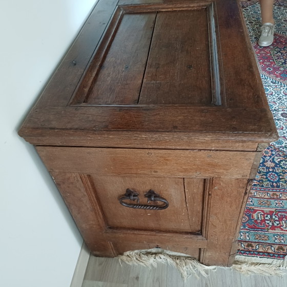 Image 1 of Coffre à couvertures ancien