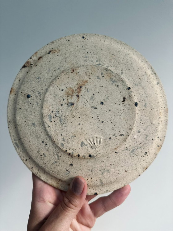 Image 1 of 1x Piatto in ceramica vintage Pierre Digan - Piatto unico in gres artigianale