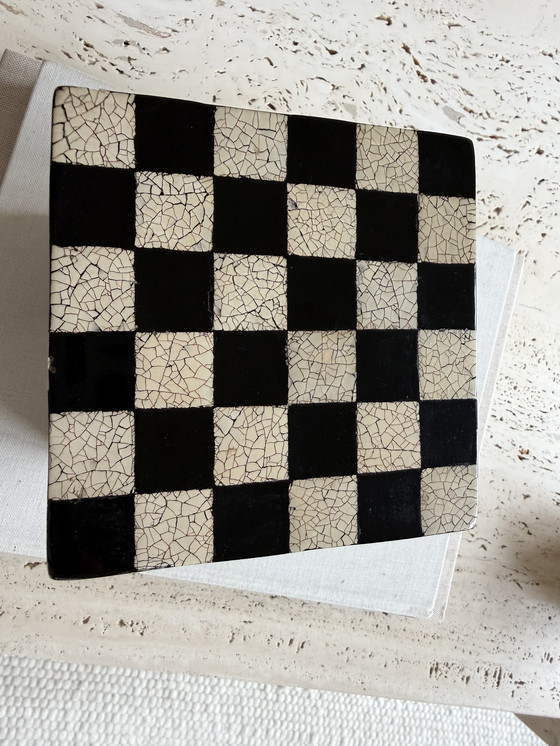 Image 1 of Vintage lak sieradendoos in postmoderne stijl, jaren 1970-1990.