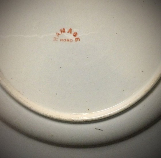 Image 1 of Antiker Fayence-Teller „Hamage Nord“ – 20. Jahrhundert – 2Y33