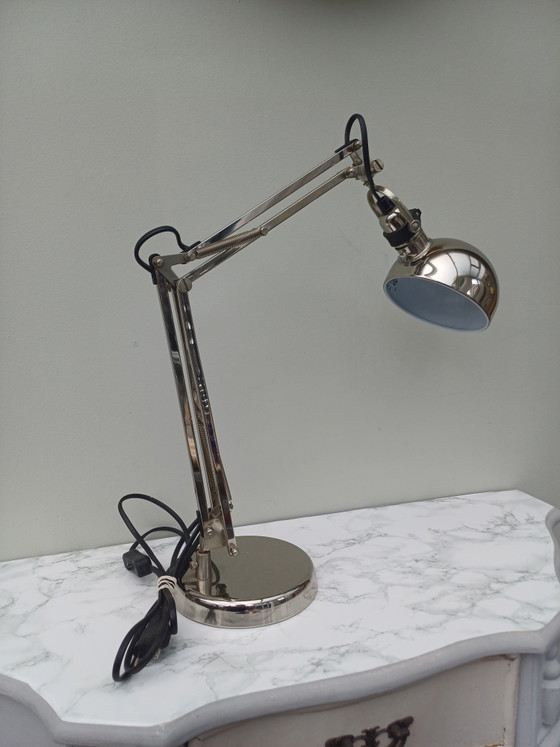 Image 1 of Lampada da scrivania vintage Ikea MCM color argento