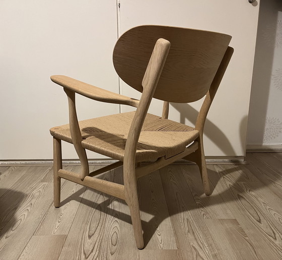 Image 1 of 1x Carl Hansen Ch22 Fauteuil Par Hans Wegner