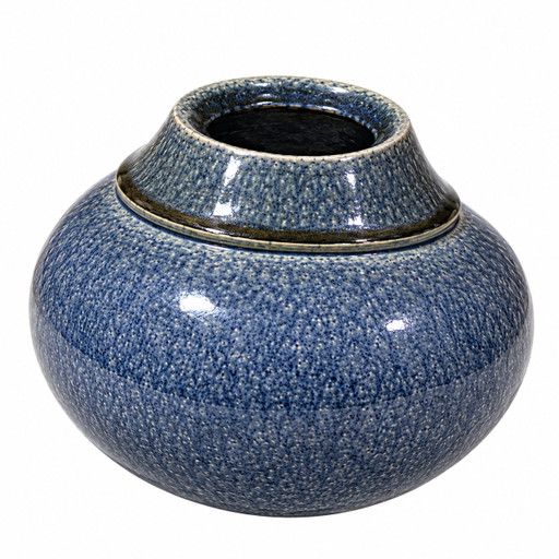 Vintage blue ceramic vase – vazen (photo 2 of 5)
