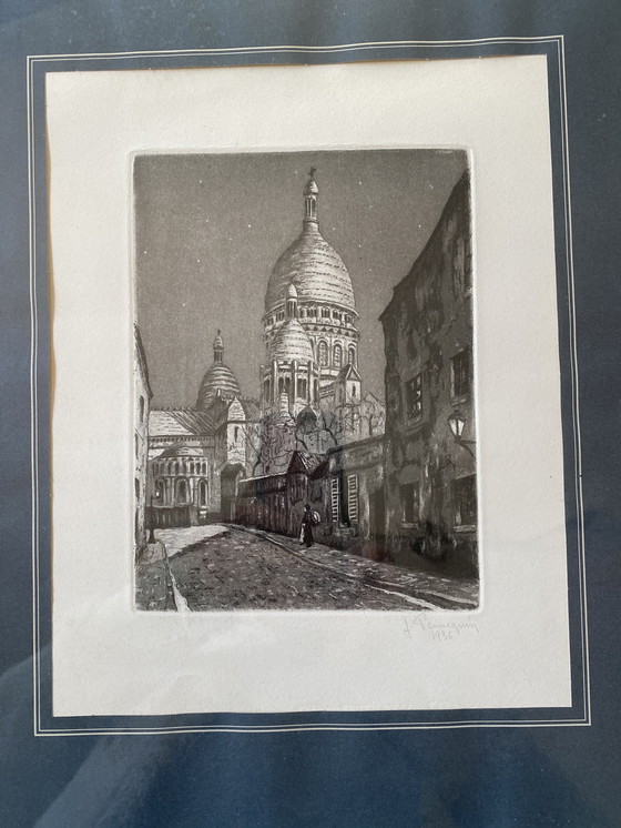 Image 1 of Etching 1936 by J. Pennequin Paris