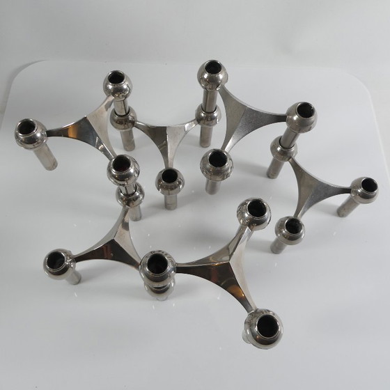 Image 1 of 6 BMF Nagel Candlesticks, Design Classics of the 70s, Space Age