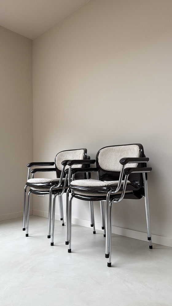 Image 1 of Vier vintage kuip stoelen SMK400K van Drabert ontworpen door Gerd Lange