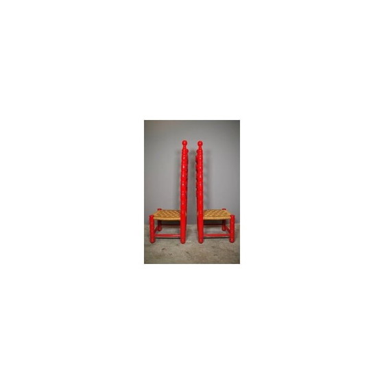 Image 1 of Spanish vintage high chairs, 1940s
