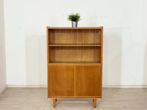 Vitrinekast / Boekenkast / Woonkamerkast uit het midden van de 20e eeuw – jaren 60