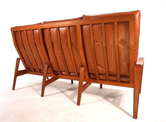 Image 1 of Komfort 3-seater leather sofa by Arne Wahl Iversen, 1960
