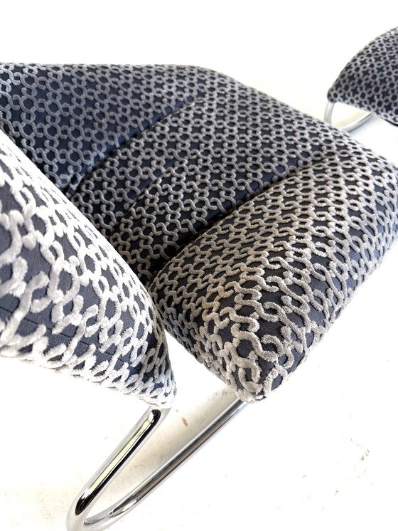 Image 1 of Vintage design rocking chair + ottoman '80