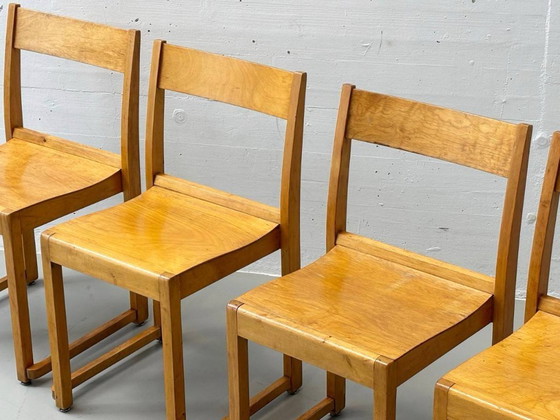 Image 1 of Set di 4 sedie da orchestra di Sven Markelius, anni '40