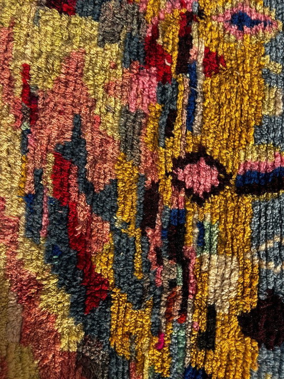 Image 1 of Colorful Modern Moroccan Berber Rug 200x300 cm – Expressive Handwoven Wool Art Rug