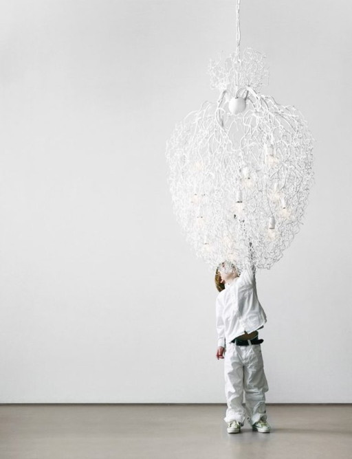 Hollywood Chandelier Conical WHITE - 16 lamps