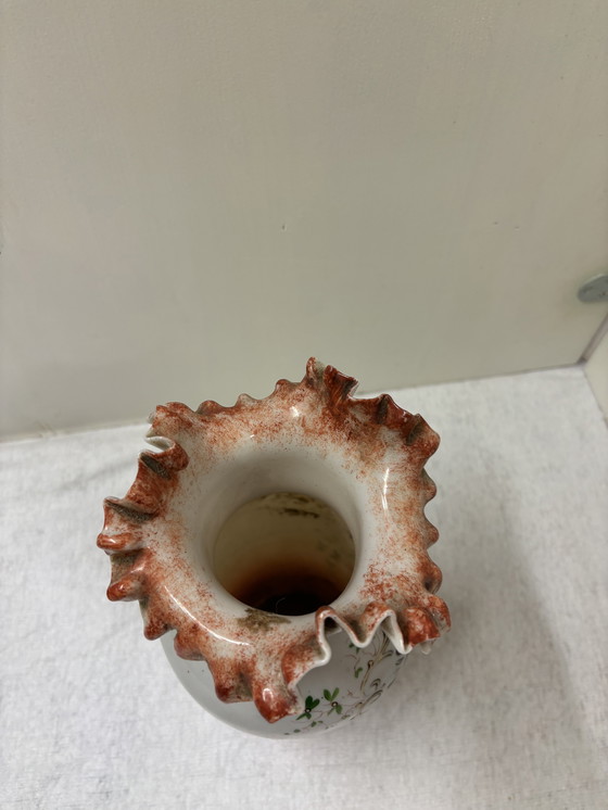 Image 1 of Mid-century Opaline glazen vaas 