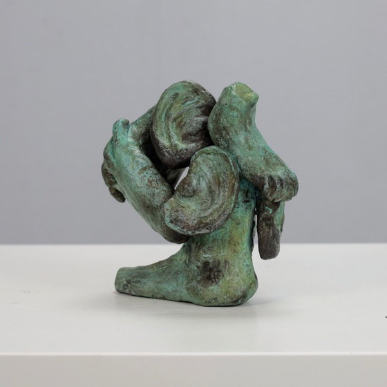 Image 1 of Ausdrucksstarke figurative Bronzeskulptur, Niederlande, 1970er Jahre
