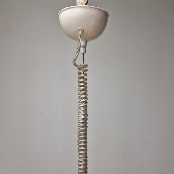 Image 1 of Italiaanse elegantie - Leucos hanglamp met transparant paars Murano glas