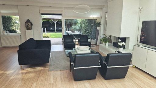 4 Pieces Leolux Scylla – fauteuils, Leather, Metal (photo 2 of 6)