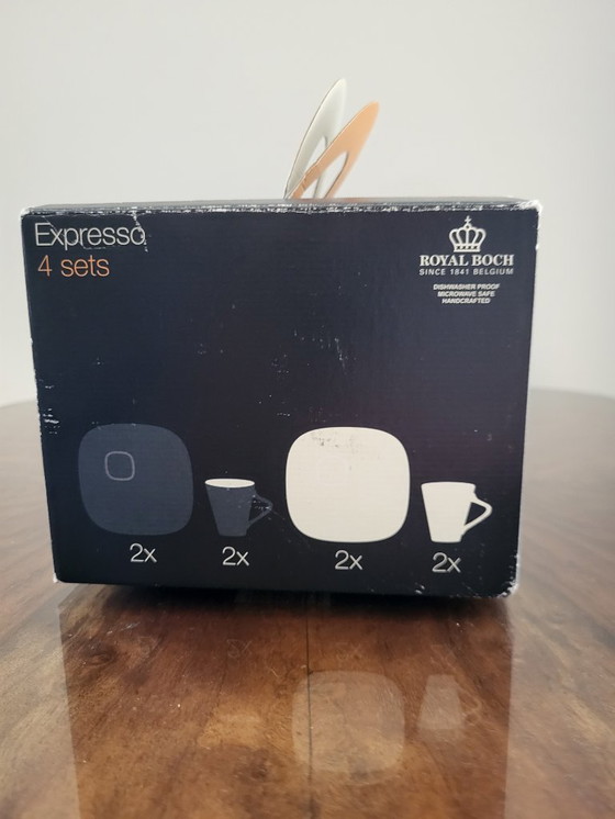 Image 1 of Expo 58 Royal Boch set da caffè espresso 4, Belgio, riedizione 2008