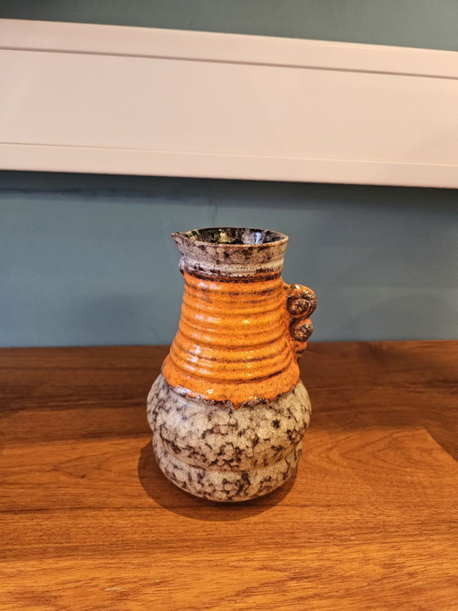 Vintage Strehla Keramik Vase - Fat Lava - 1960s