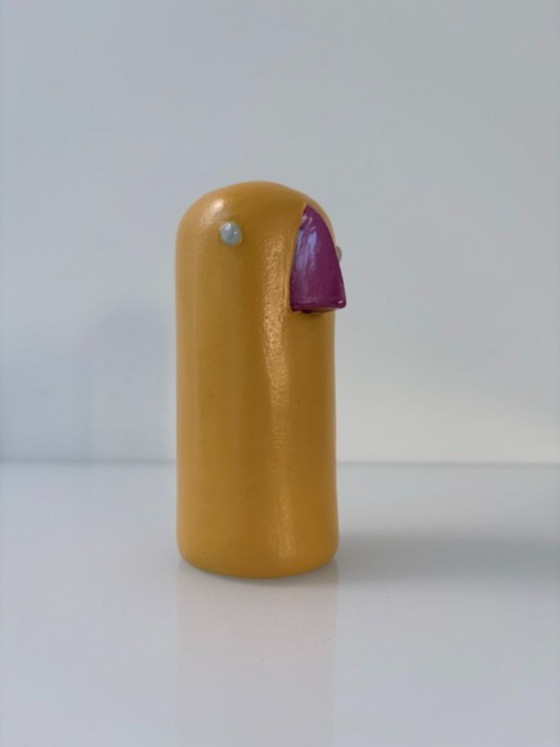 Geel Vogelbeeldje Scandinavisch Minimalistisch Design – Decoratieve objecten, Wood (photo 2 of 10)