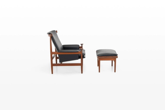 Bwana Lounge Chair and ottoman by Finn Juhl for France & Son, Denmark, 1960s – Armchairs, Leather, Design (photo 2 of 19)