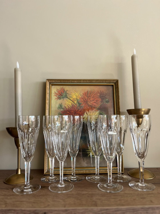 Val Saint Lambert 8 Pieces – Glass & Decanter, Crystal, Glass (photo 2 of 11)