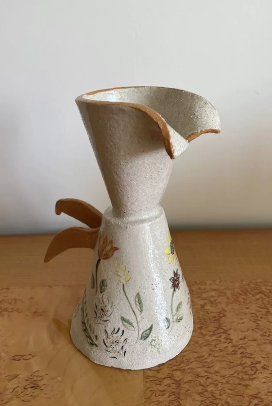 Image 1 of Keramikkrug Bemalt Handwerklich