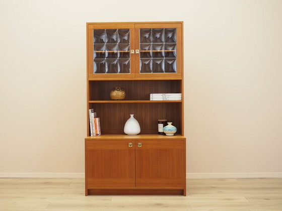Librería de chapa de teca con estantes ajustables, diseño danés moderno, años 70 – Wood (photo 3 of 17)