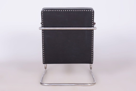 Paar gerestaureerde Bauhaus-fauteuils, van Mücke-Melder, Leer, Tsjechisch, jaren dertig – Leather, Wood (photo 8 of 14)