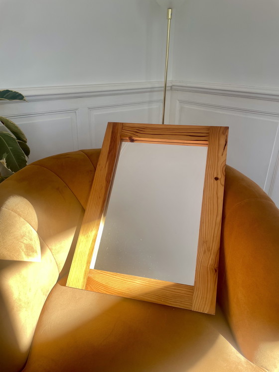 Image 1 of Miroir en pin massif style scandinave 