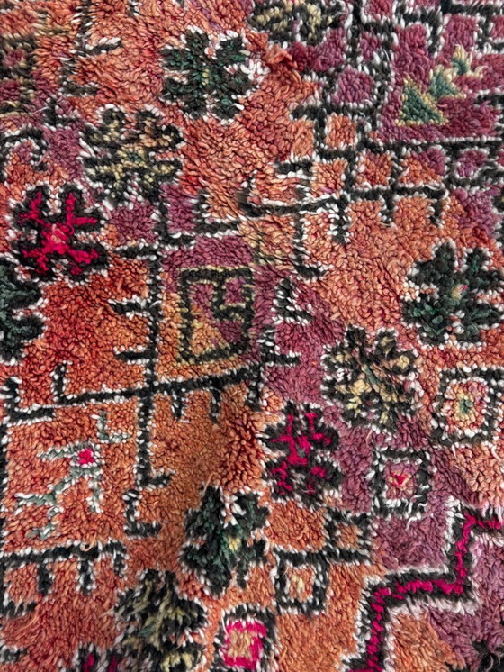 Image 1 of Rare Vintage Moroccan Boujad Rug 200 x 350 cm – Large Handwoven Berber Wool Carpet – Collector Piece
