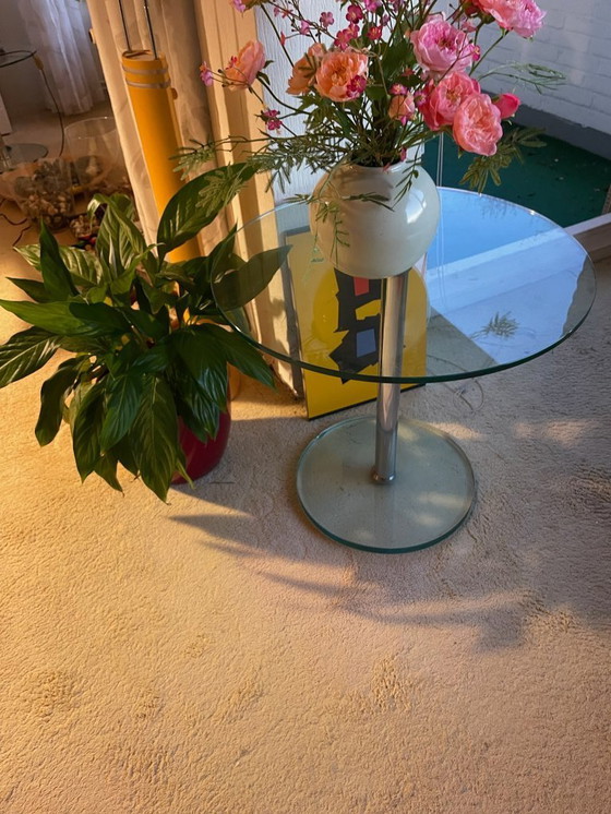 Image 1 of 3x Glazen Metaform bijzettafel