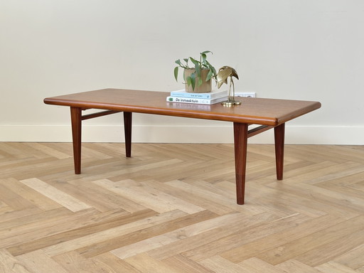 Vintage salontafel Deens teak hout jaren 50/60/70