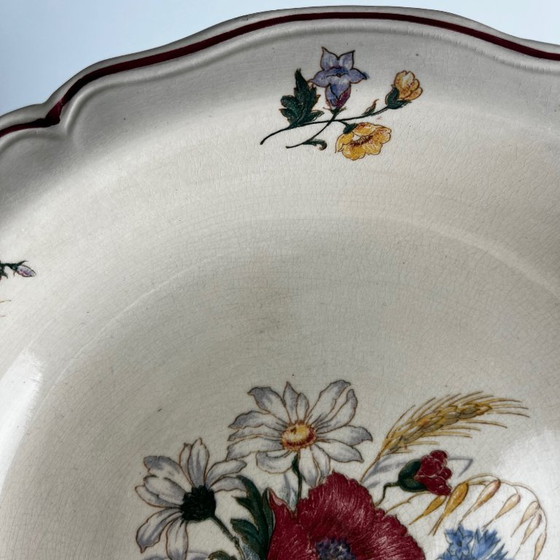 Low Salad Bowl "Agreste" Sarreguemines, 20th Century – Crockery, Ceramic (photo 5 of 7)