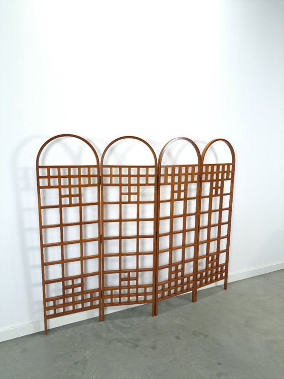 Image 1 of Teak houten kamerscherm roomdivider