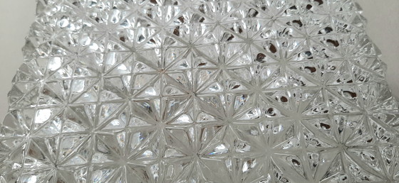 Image 1 of Ceiling light Erco Leuchten, iceglass bakelite 1960s