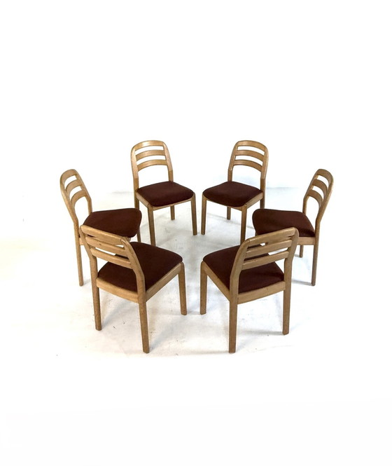 Image 1 of 6x vintage Dyrlund dining chair '70s