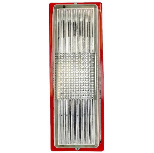 Applique murale industrielle rouge vintage d'Elektrosvit, années 1970