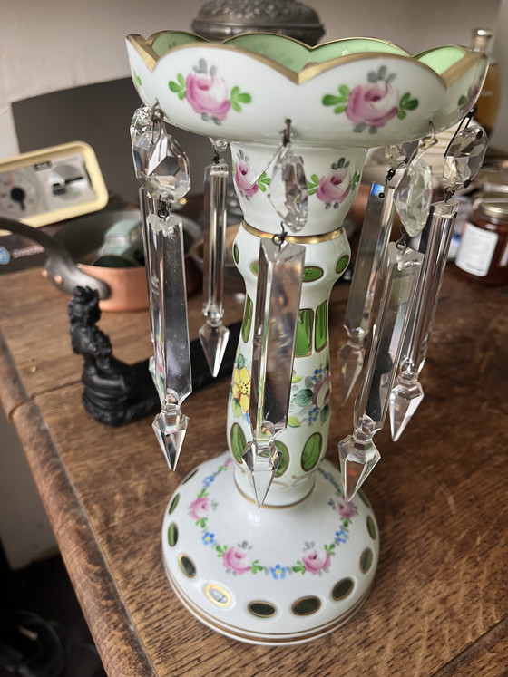 Image 1 of Victorian glass candlestick