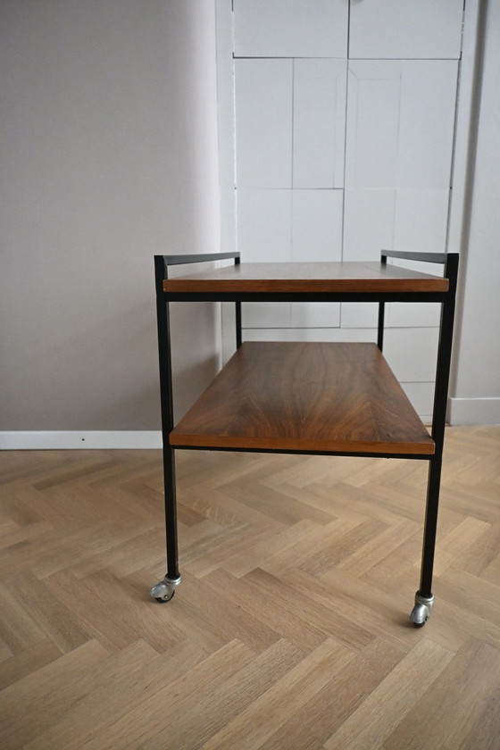 Beautiful mid-century vintage side table 60s. – Wood, Metal (photo 3 of 8)