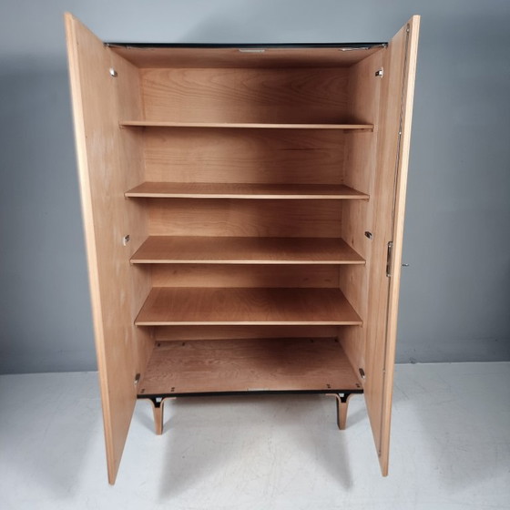 Vintage kledingkast in beukenhout, jaren 70 – Kledingkasten, Wood (photo 4 of 13)