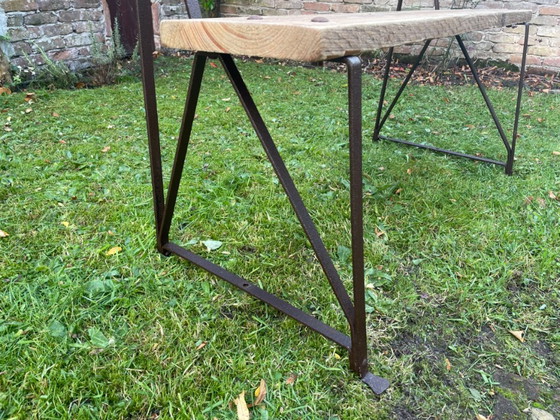 Banc vintage français avec dossier pour entrée ou jardin – Bancs de jardin, Wood, Iron (photo 8 of 19)