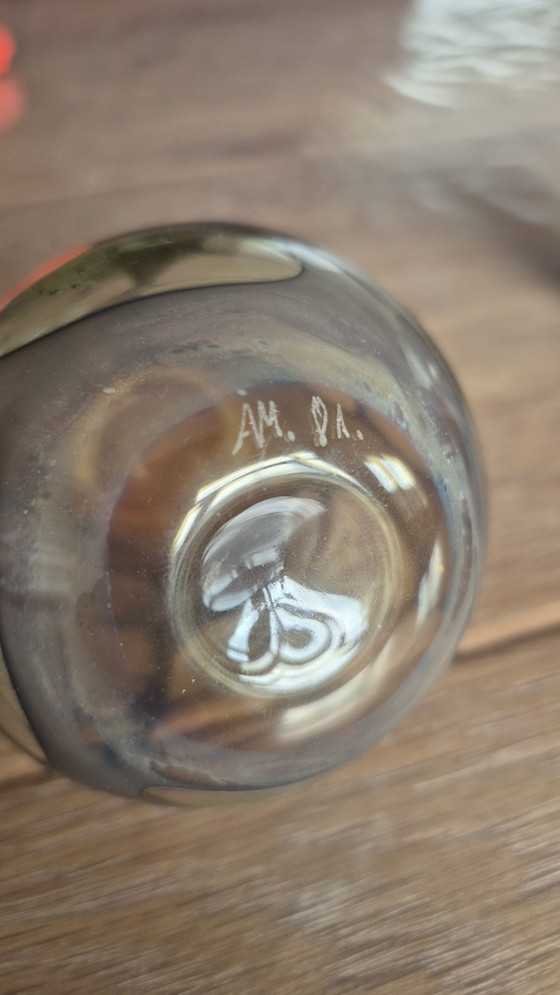 Cabinet Vases Lamp Glass Design Signed – Glass art (photo 11 of 13)