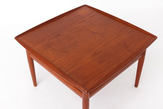 Grete Jalk pour Glostrup Table d'Appoint Danoise en Teck, années 60, Design Scandinave Mid-Century Moderne (photo 8 of 11)